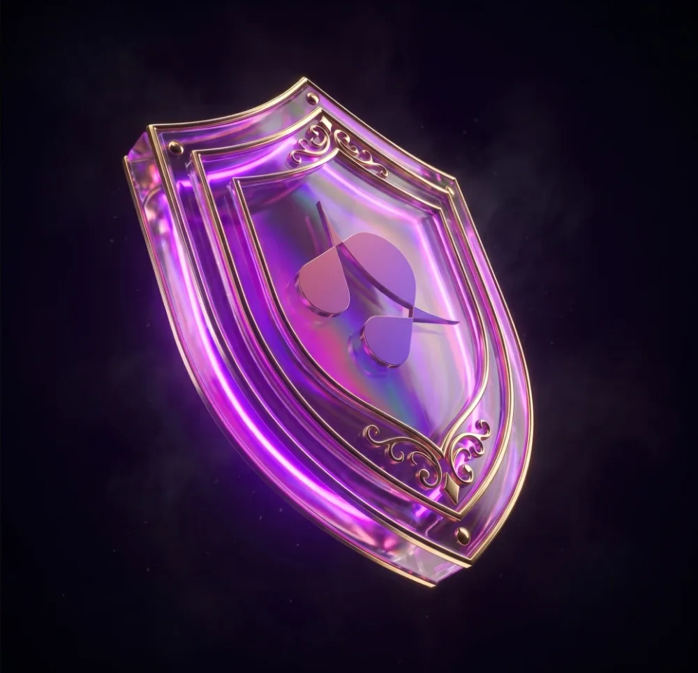 Safe Instagram followers service shield with gold border